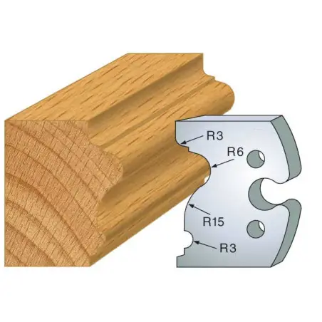 Jeu De 2 Fers Profiles Acier Ht.50Mm N°244 ref 855.244 Leman