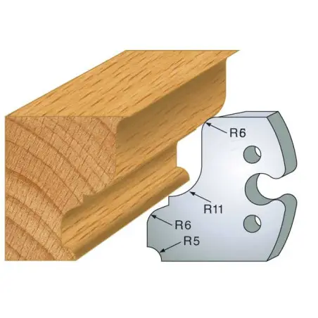 Jeu De 2 Fers Profiles Acier Ht.50Mm N°245 ref 855.245 Leman