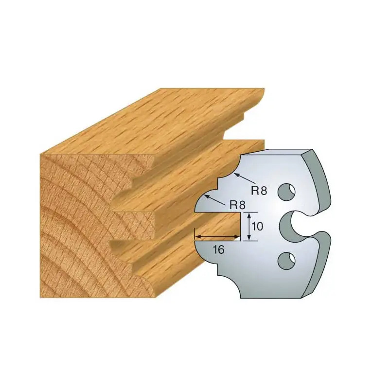 Jeu De 2 Fers Profiles Acier Ht.50Mm N°250 ref 855.250 Leman
