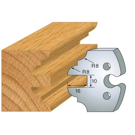 Jeu De 2 Fers Profiles Acier Ht.50Mm N°250 ref 855.250 Leman