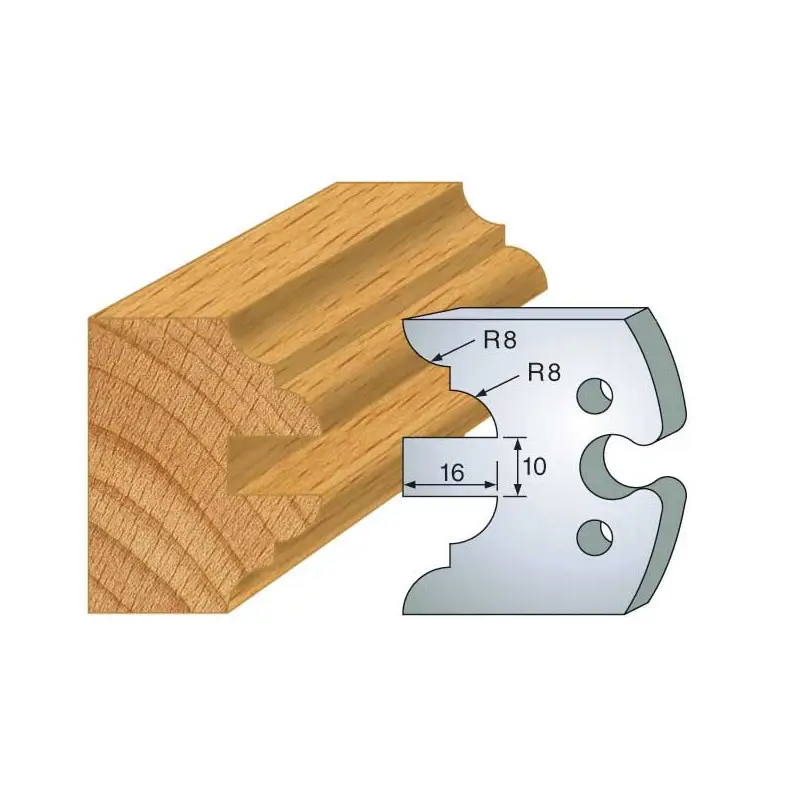 Jeu De 2 Fers Profiles Acier Ht.50Mm N°251 ref 855.251 Leman