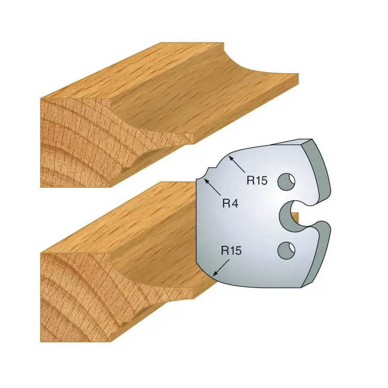 Jeu De 2 Fers Profiles Acier Ht.50Mm N°252 ref 855.252 Leman