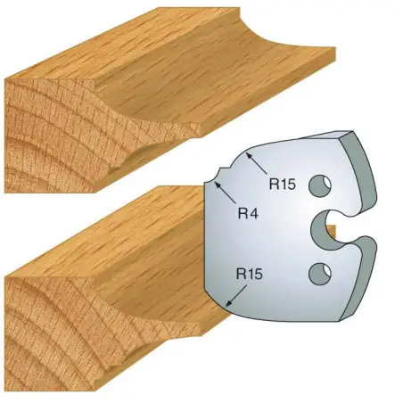 Jeu De 2 Fers Profiles Acier Ht.50Mm N°252 ref 855.252 Leman