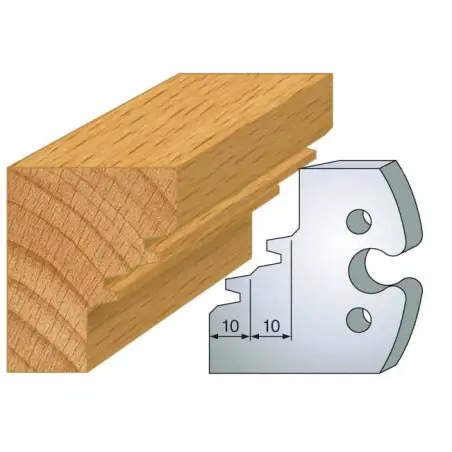 Jeu De 2 Fers Profiles Acier Ht.50Mm N°253 ref 855.253 Leman