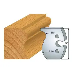 Jeu De 2 Fers Profiles Acier Ht.50Mm N°260 ref 855.260 Leman