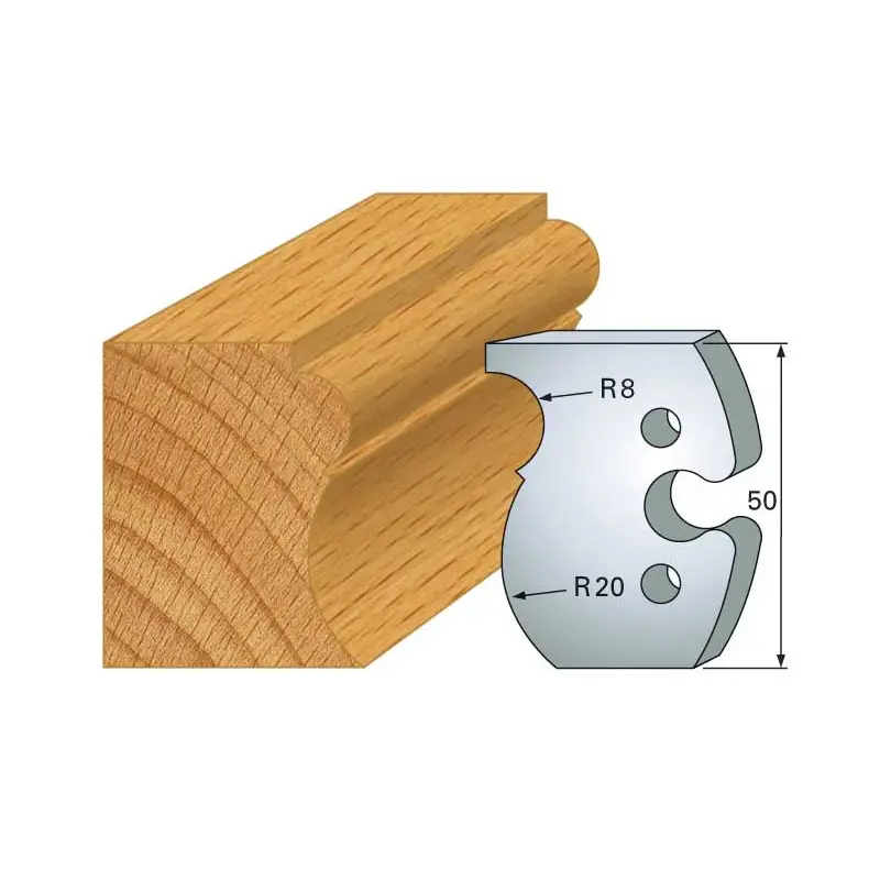 Jeu De 2 Fers Profiles Acier Ht.50Mm N°260 ref 855.260 Leman