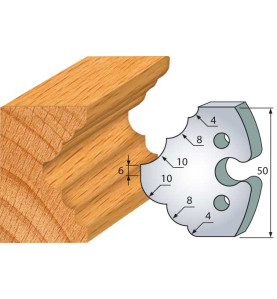Jeu De 2 Fers Profiles Acier Ht.50Mm N°275 ref 855.275 Leman