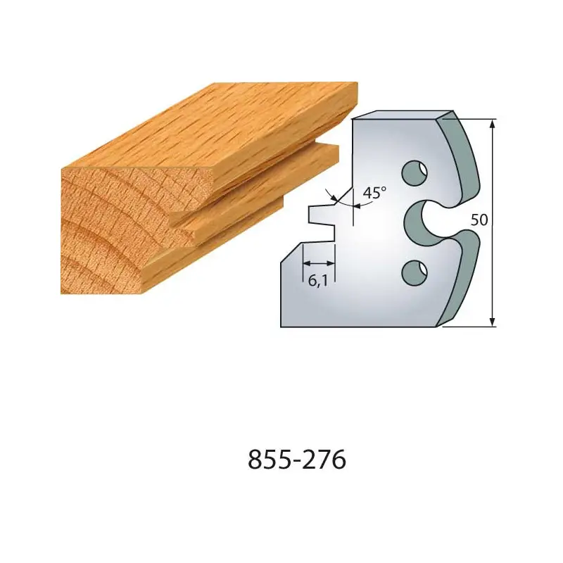Jeu De 2 Fers Profiles Acier Ht.50Mm N°276 ref 855.276 Leman