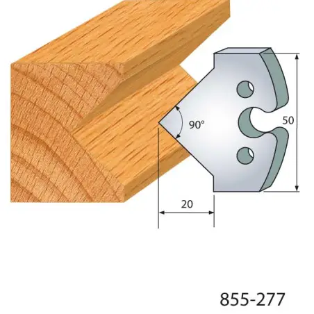 Jeu De 2 Fers Profiles Acier Ht.50Mm N°277 ref 855.277 Leman