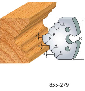 Jeu De 2 Fers Profiles Acier Ht.50Mm N°279 ref 855.279 Leman