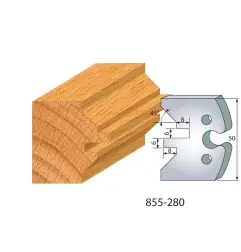 Jeu De 2 Fers Profiles Acier Ht.50Mm N°280 ref 855.280 Leman