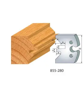 Jeu De 2 Fers Profiles Acier Ht.50Mm N°280 ref 855.280 Leman