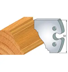 Jeu De 2 Fers Profiles Acier Ht.50Mm N°281 ref 855.281 Leman
