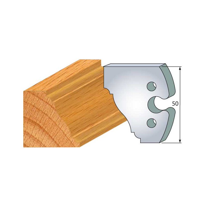 Jeu De 2 Fers Profiles Acier Ht.50Mm N°281 ref 855.281 Leman