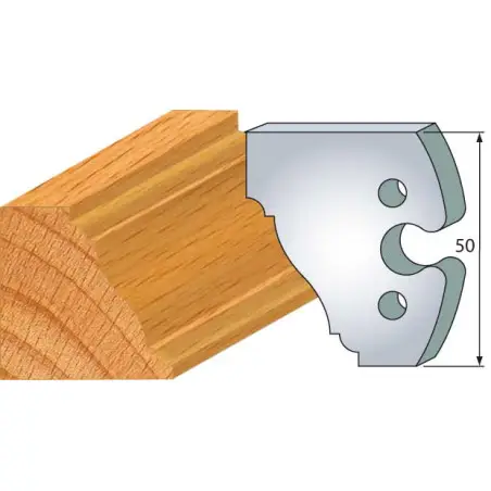 Jeu De 2 Fers Profiles Acier Ht.50Mm N°281 ref 855.281 Leman