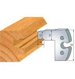 Jeu De 2 Fers Profiles Acier Ht.50Mm N°282 ref 855.282 Leman