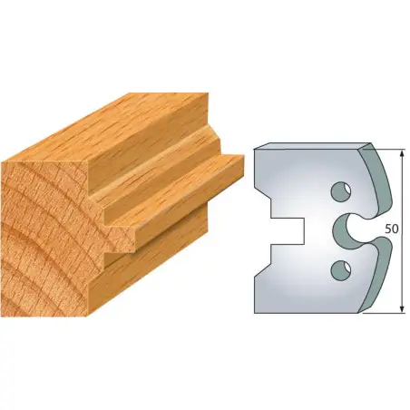 Jeu De 2 Fers Profiles Acier Ht.50Mm N°283 ref 855.283 Leman