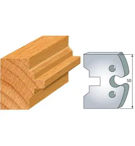 Jeu De 2 Fers Profiles Acier Ht.50Mm N°283 ref 855.283 Leman
