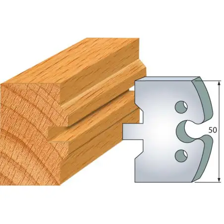 Jeu De 2 Fers Profiles Acier Ht.50Mm N°284 ref 855.284 Leman