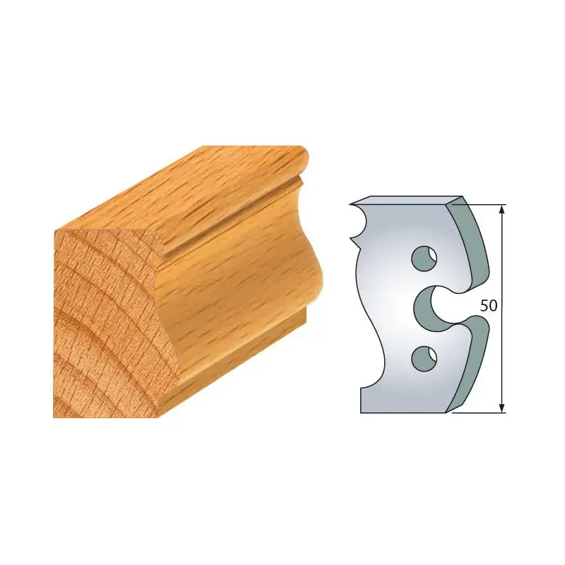 Jeu De 2 Fers Profiles Acier Ht.50Mm N°285 ref 855.285 Leman
