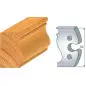Jeu De 2 Fers Profiles Acier Ht.50Mm N°285 ref 855.285 Leman