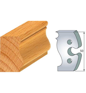 Jeu De 2 Fers Profiles Acier Ht.50Mm N°285 ref 855.285 Leman