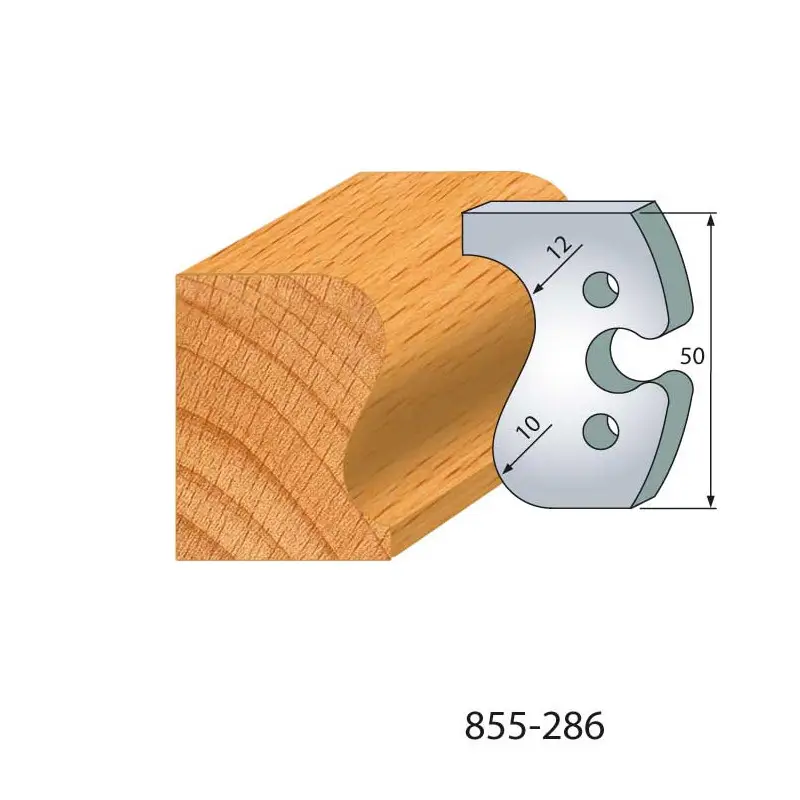 Jeu De 2 Fers Profiles Acier Ht.50Mm N°286 ref 855.286 Leman