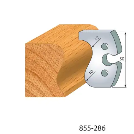 Jeu De 2 Fers Profiles Acier Ht.50Mm N°286 ref 855.286 Leman