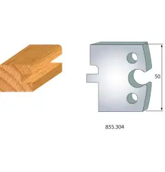 Jeu De 2 Fers Profiles Acier Ht.50Mm N°304 ref 855.304 Leman