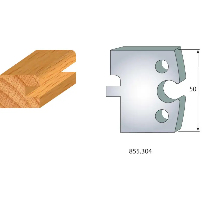 Jeu De 2 Fers Profiles Acier Ht.50Mm N°304 ref 855.304 Leman