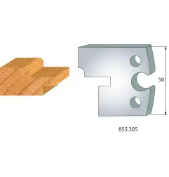 Jeu De 2 Fers Profiles Acier Ht.50Mm N°305 ref 855.305 Leman