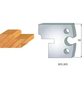 Jeu De 2 Fers Profiles Acier Ht.50Mm N°305 ref 855.305 Leman