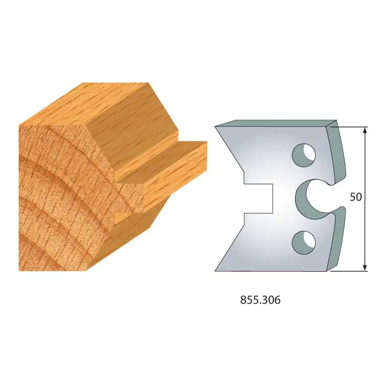 Jeu De 2 Fers Profiles Acier Ht.50Mm N°306 ref 855.306 Leman