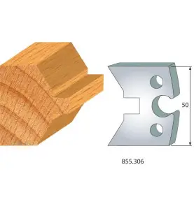 Jeu De 2 Fers Profiles Acier Ht.50Mm N°306 ref 855.306 Leman