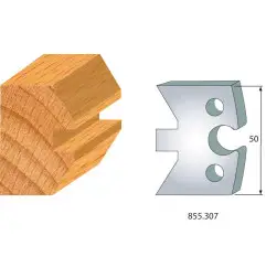 Jeu De 2 Fers Profiles Acier Ht.50Mm N°307 ref 855.307 Leman