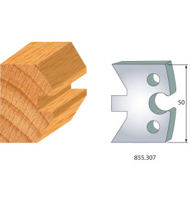 Jeu De 2 Fers Profiles Acier Ht.50Mm N°307 ref 855.307 Leman