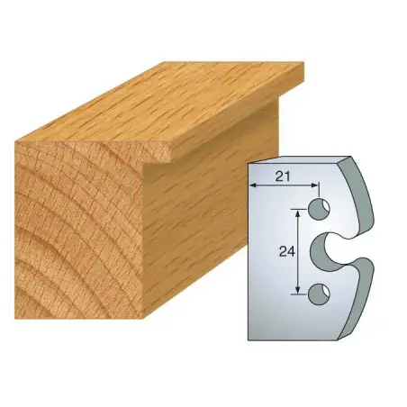 Jeu De 2 Contre-Fers Profiles Ht.50Mm N°200 ref 856.200 Leman
