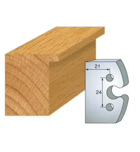 Jeu De 2 Contre-Fers Profiles Ht.50Mm N°200 ref 856.200 Leman