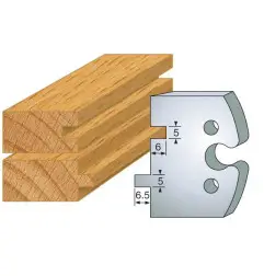 Jeu De 2 Contre-Fers Profiles Ht.50Mm N°201 ref 856.201 Leman