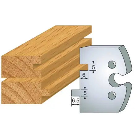 Jeu De 2 Contre-Fers Profiles Ht.50Mm N°201 ref 856.201 Leman