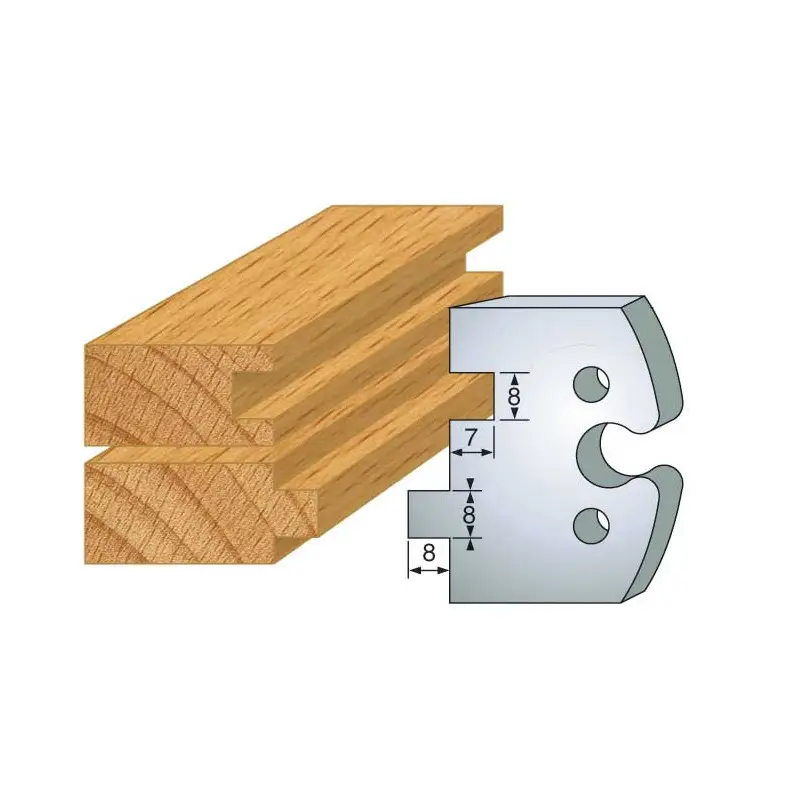 Jeu De 2 Contre-Fers Profiles Ht.50Mm N°202 ref 856.202 Leman
