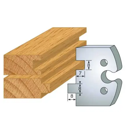 Jeu De 2 Contre-Fers Profiles Ht.50Mm N°202 ref 856.202 Leman