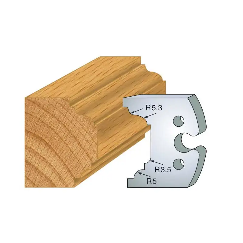 Jeu De 2 Contre-Fers Profiles Ht.50Mm N°204 ref 856.204 Leman