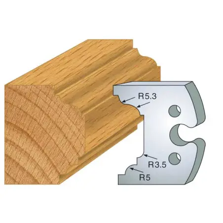Jeu De 2 Contre-Fers Profiles Ht.50Mm N°204 ref 856.204 Leman
