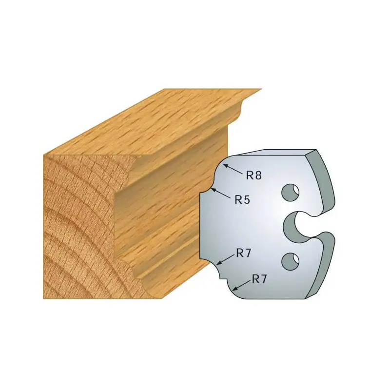Jeu De 2 Contre-Fers Profiles Ht.50Mm N°207 ref 856.207 Leman