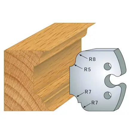 Jeu De 2 Contre-Fers Profiles Ht.50Mm N°207 ref 856.207 Leman