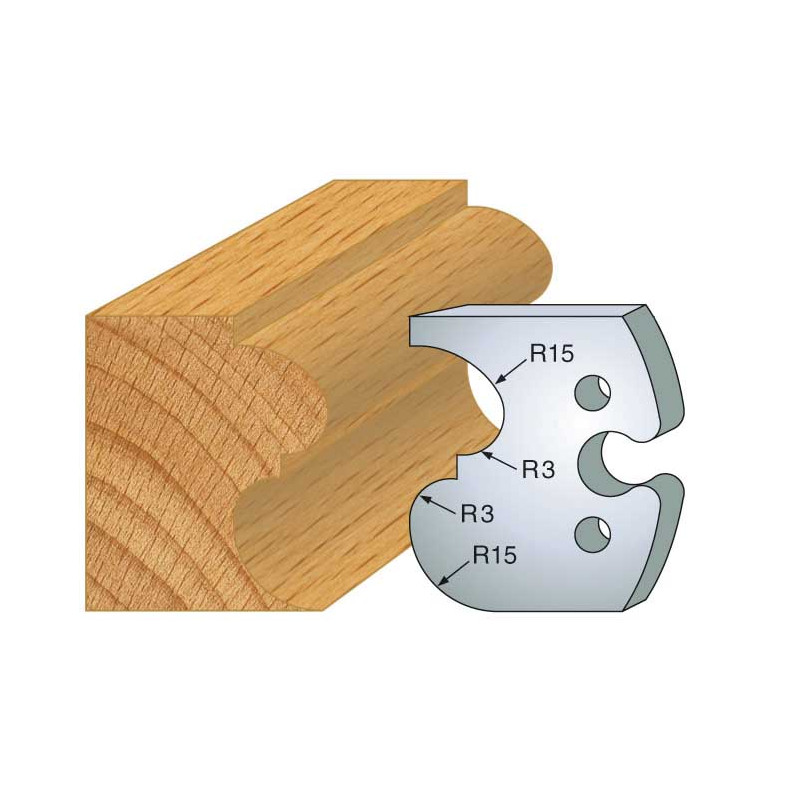 Jeu De 2 Contre-Fers Profiles Ht.50Mm N°216 ref 856.216 Leman