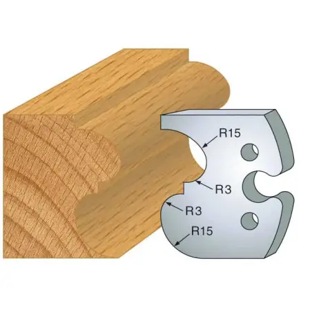 Jeu De 2 Contre-Fers Profiles Ht.50Mm N°216 ref 856.216 Leman