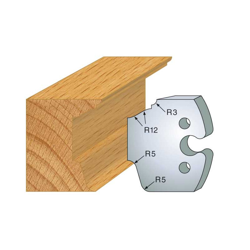 Jeu De 2 Contre-Fers Profiles Ht.50Mm N°217 ref 856.217 Leman