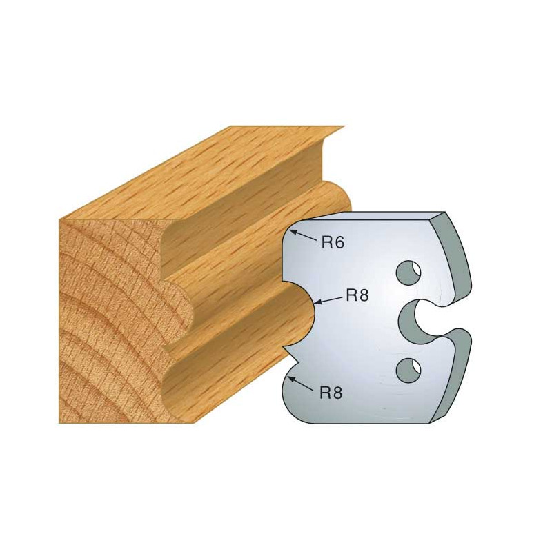 Jeu De 2 Contre-Fers Profiles Ht.50Mm N°221 ref 856.221 Leman